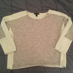 Cream & light Brown JCrew Crewneck sweater